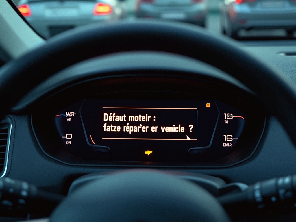 message défaut moteur faites réparer le véhicule